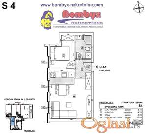 Jednoiposoban stan 36m u izgradnji Telep